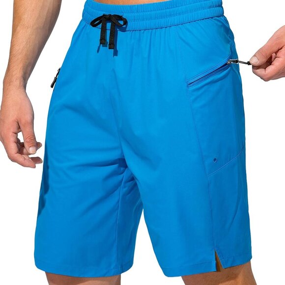 Men's Swim Trunks Quick Dry Board Shorts with Zipper Pockets Beach Shorts Bathin